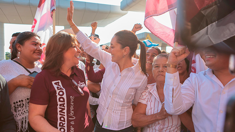 Con el ritmo de los alegres sones jarochos, Veracruz le da la bienvenida a Claudia Sheinbaum 