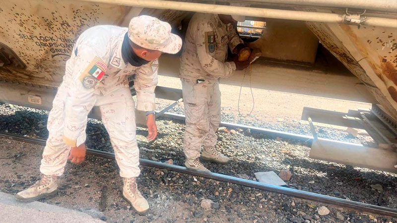 En Sonora, incautan mas de 100 kilos de droga sintética ocultos en vagones de ferrocarriles 