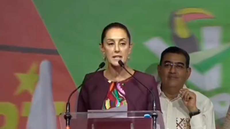 Sheinbaum pide que la acompañen a darle continuidad a la 4T 