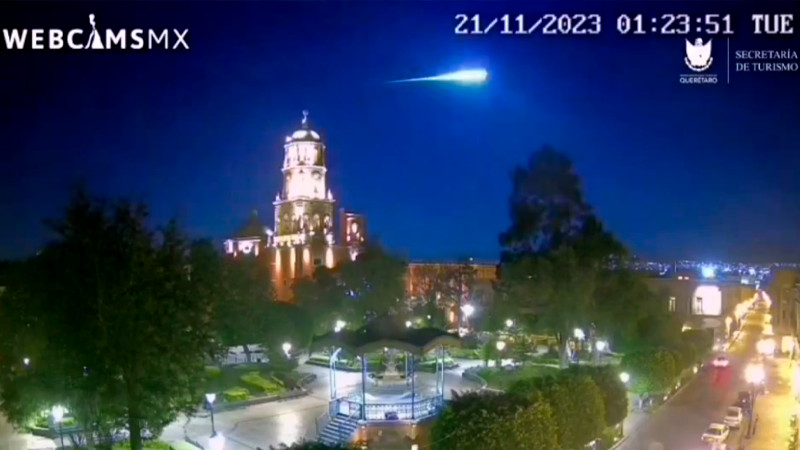 Meteorito cruza zona centro de México e ilumina el cielo nocturno  
