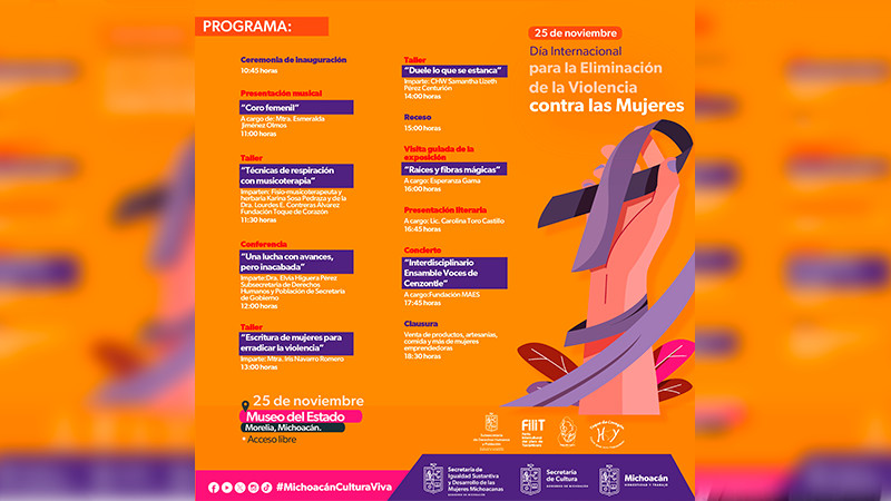 Secum y Seimujer dan a conocer agenda cultural del 25N 