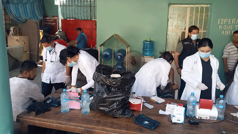 Lleva SSM servicios médicos a centros de rehabilitación de Tepalcatepec 