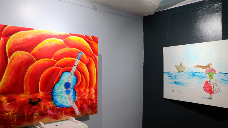 Carolina Pérez Sánchez, Inauguró la Exposición Pictórica “Quince por Tres” del artista Héctor Paltrol