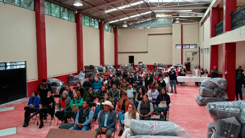 DIF Michoacán entrega más de 2 mil 500 cobijas a municipios y autogobiernos
