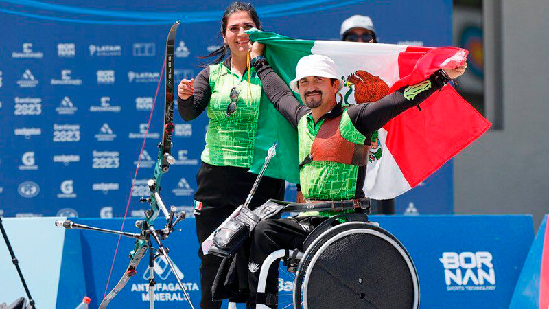 Michoacano Samuel Molina gana oro y bronce en Parapanamericanos Santiago 2023