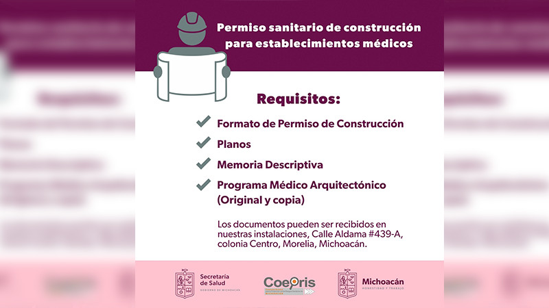 Piensas remodelar o construir una unidad médica, tramita tu permiso sanitario 