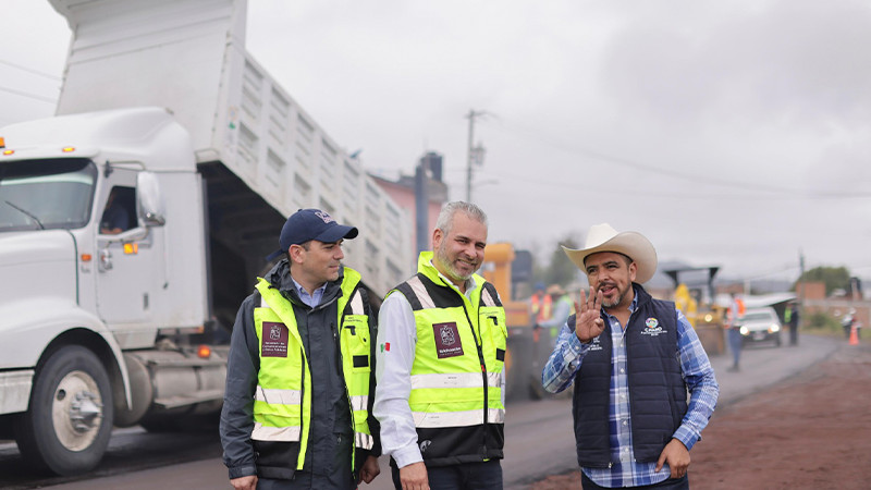 Continúa Bedolla supervisión de obras regionales Faeispum