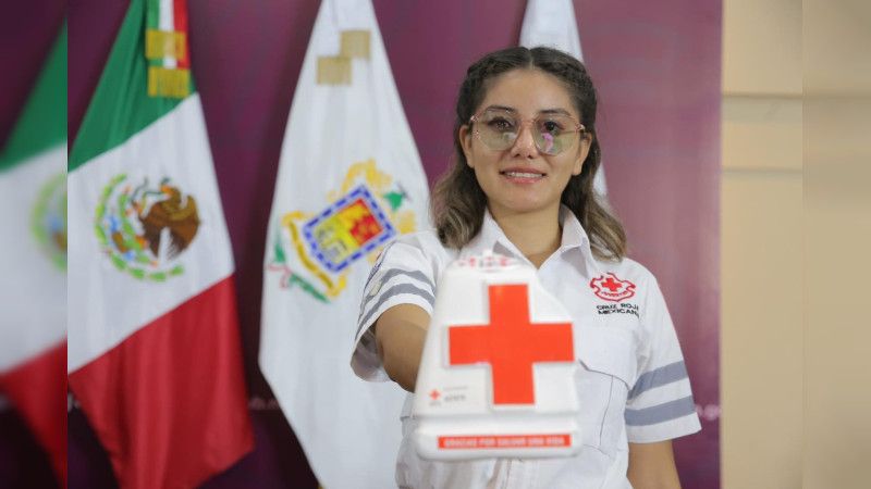 Invita DIF Michoacán a participar en la colecta anual de la Cruz Roja