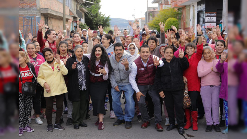 Afianza Torres Piña respaldo del Distrito 10 de Morelia rumbo al Senado