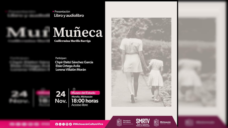 Presentará Secum libro sobre el cuidado mutuo entre madre e hija 