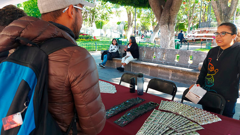 Salud Michoacán realiza pruebas rápidas de VIH, hepatitis C y sífilis en Centro de Morelia