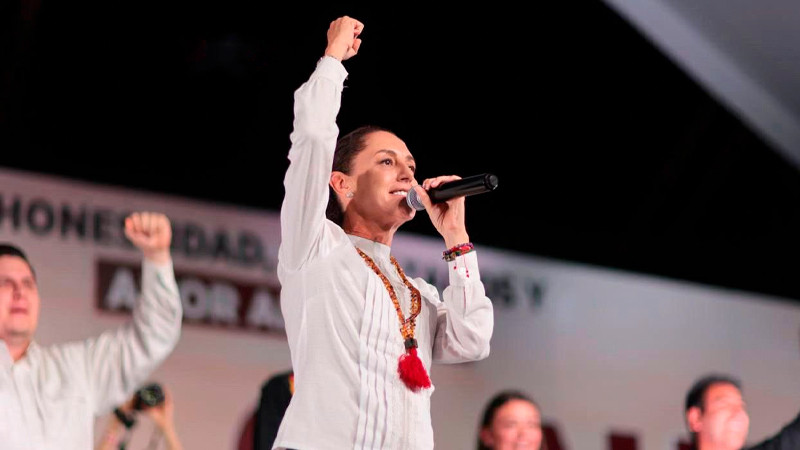 Recibe Sheinbaum bastón de mando en Los Altos de Chiapas 