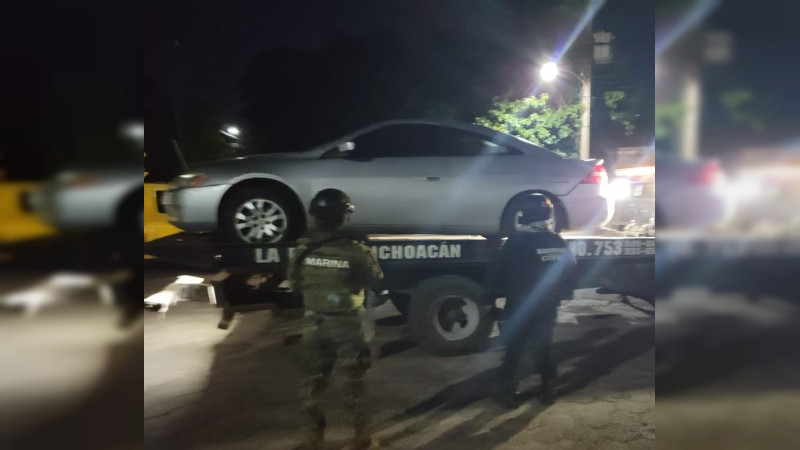 En cinco municipios de Michoacán la SSP recupera 5 vehículos y detiene a un hombre