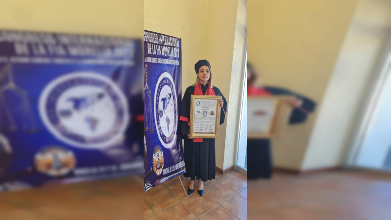 Entregan doctorado Honoris Causa a Fiscal Regional de Morelia Isabel Maldonado Sánchez 