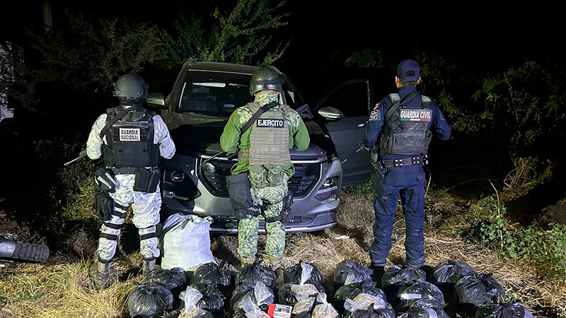 En La Piedad, Michoacán incautan armas, droga y combustible  