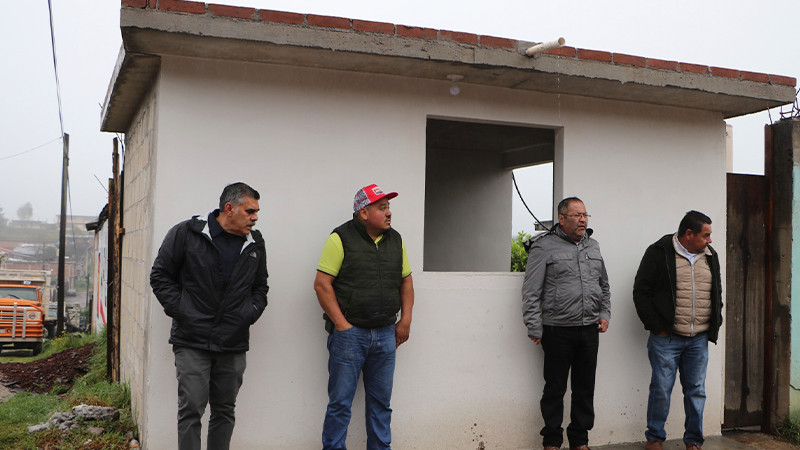 José Luis Téllez Marín supervisa obras en la tenencia de Agostitlán y Cabecera Municipal 