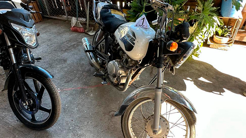 En Álvaro Obregón, Michoacán asegura FGE inmueble en donde había motocicletas robadas 