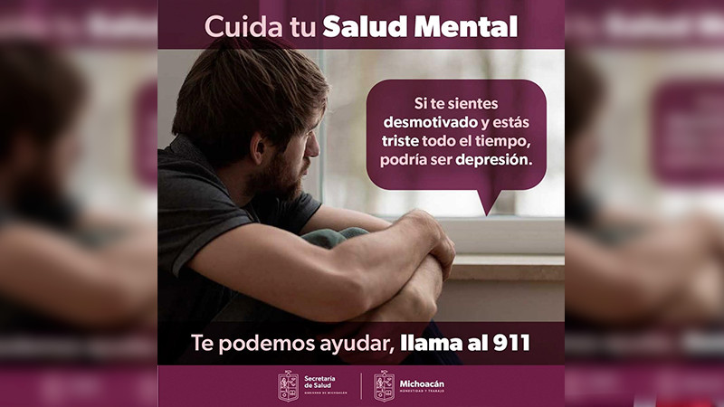 Salud Michoacán atiende salud mental a través de la línea 911 