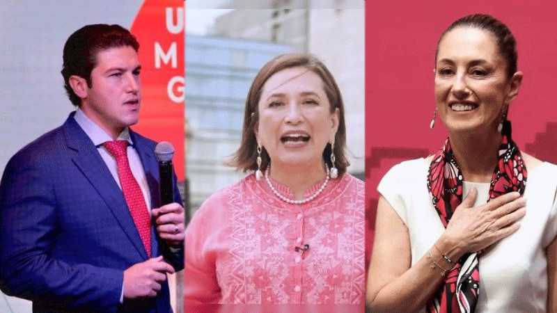 Encuesta posiciona a Samuel García por encima de Xóchitl Gálvez 