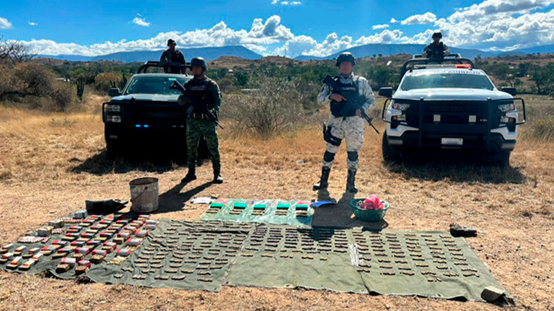 Elementos de la Guardia Nacional y Ejército aseguran más de 4 mil cartuchos útiles en Oaxaca  