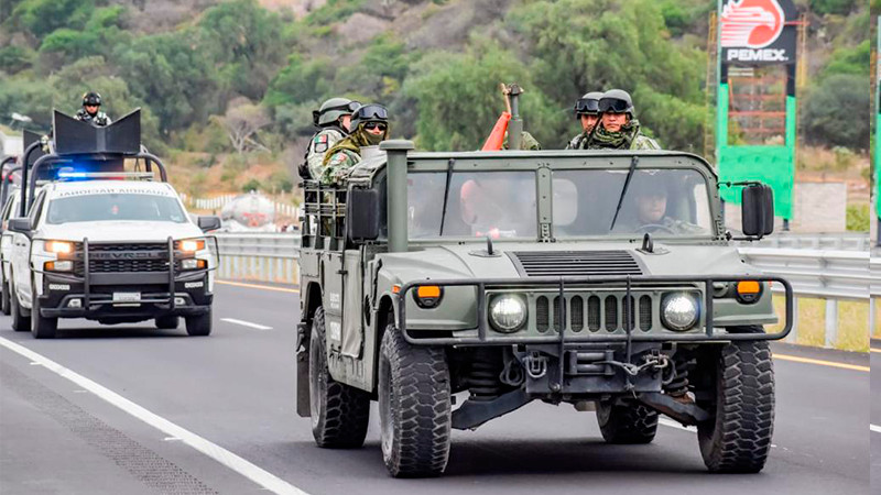 Arriban a Michoacán más de 200 elementos pertenecientes a la Fuerza de Tarea Regional de la XII Región Militar 