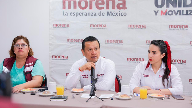 En Michoacán, Morena va a arrasar en 2024: Torres Piña 