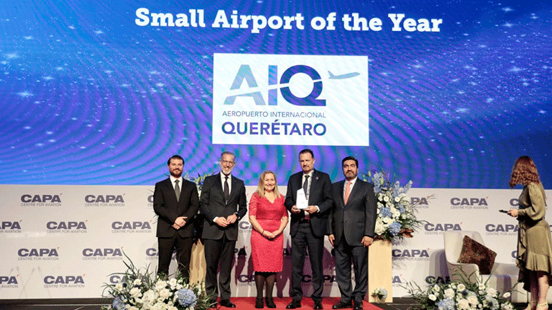 Distinguen al Aeropuerto de Querétaro como Aeropuerto Regional del Año 