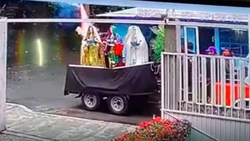 Veracruz: explosión durante procesión a la Santa Muerte deja dos heridos 