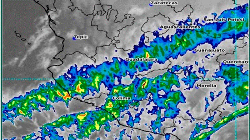 Se prevén lluvias y chubascos para esta noche en algunas regiones de Michoacán 