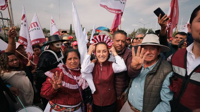 Claudia Sheinbaum asegura estar arriba en las encuestas porque mantendrá un gobierno del pueblo 