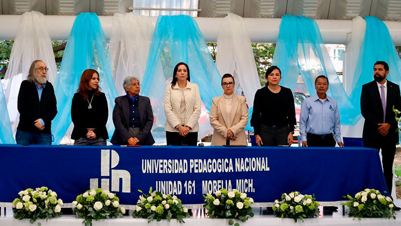 En su 44 aniversario, reconoce IEMSySEM calidad académica de la UPN Morelia 