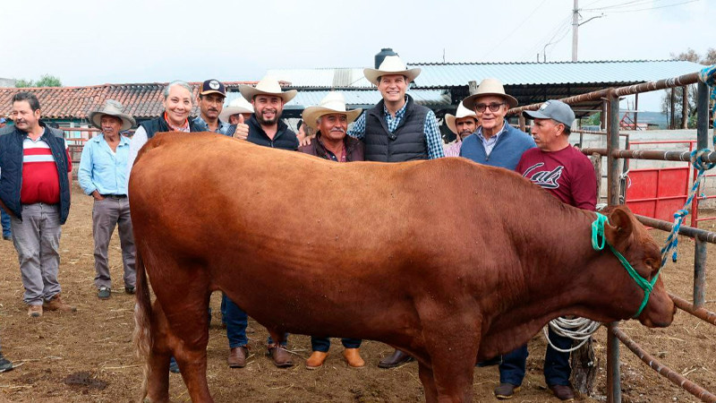 Alfonso Martínez impulsa la producción ganadera de la zona rural de Morelia