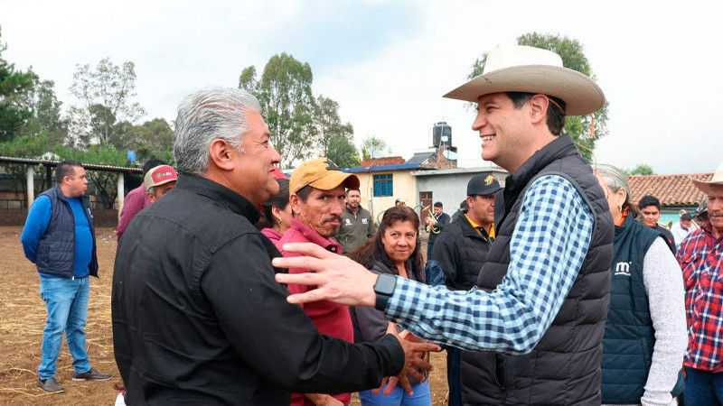 Alfonso Martínez impulsa la producción ganadera de la zona rural de Morelia