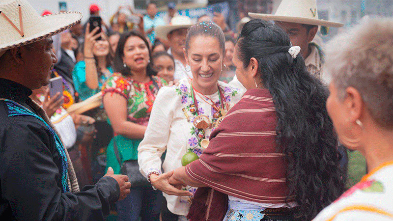 Claudia Sheinbaum llama a construir el segundo piso de la 4T junto al pueblo de Zacapu, Michoacán 