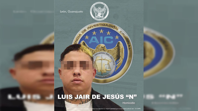 Detienen a Luis Jair "N", presunto homicida del activista  Adolfo Enríquez Vanderkam en León, Guanajuato 