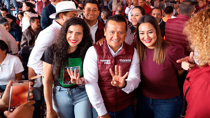 Torres Piña refrenda su respaldo a Sheinbaum en visita a Michoacán  