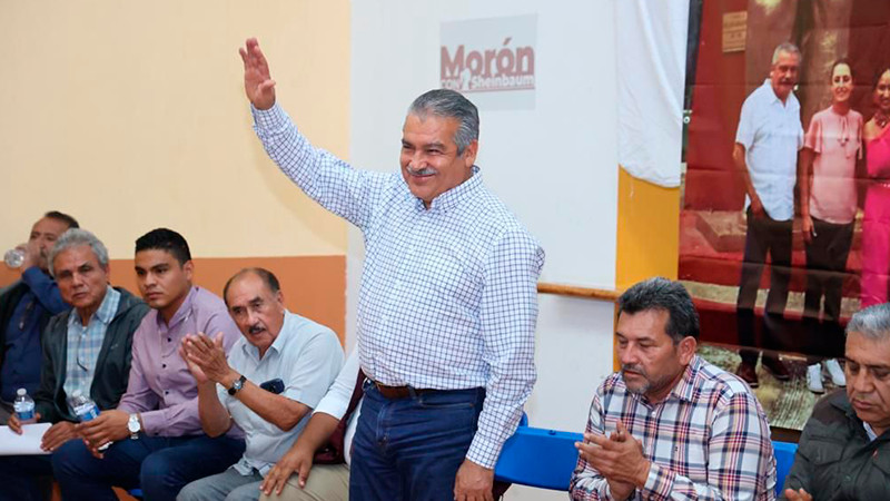 Morón, firme en cumplir en Michoacán encomienda de Claudia Sheinbaum 