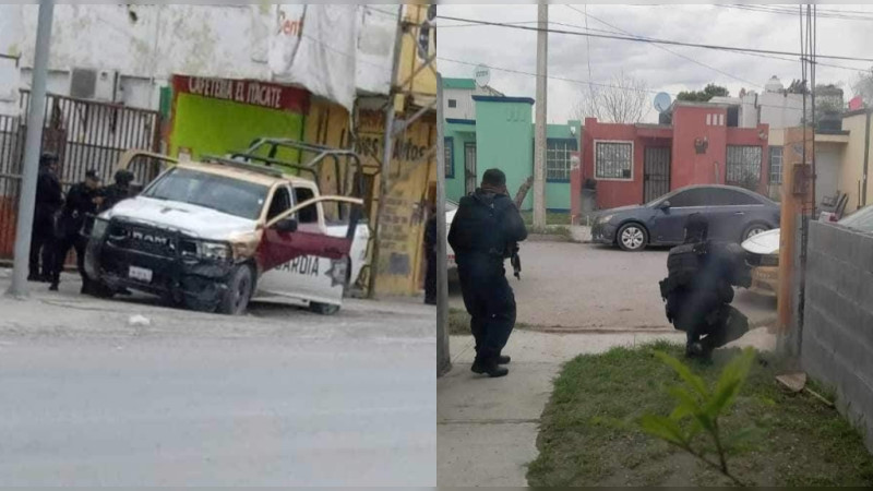 Vive Matamoros, Tamaulipas, tarde de tiroteos, persecuciones y bloqueos: Hay dos agentes heridos 