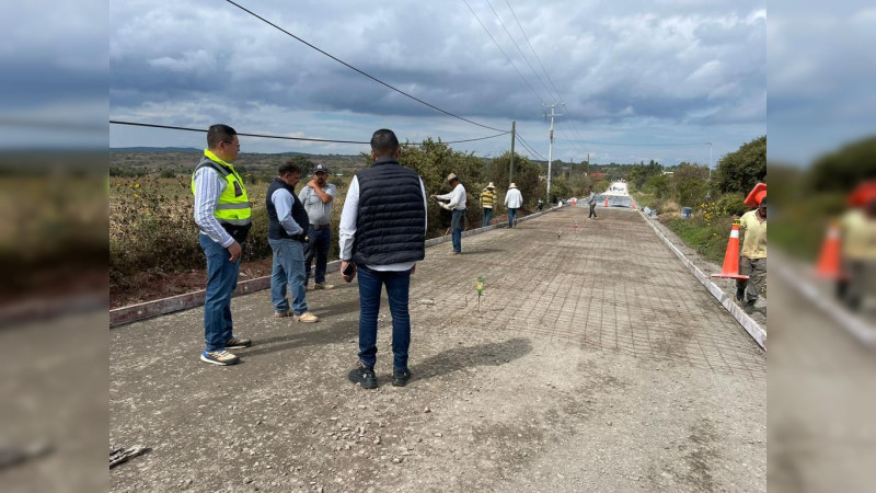 Al 70% pavimentación camino intermunicipal en región-Lerma Chapala: SCOP