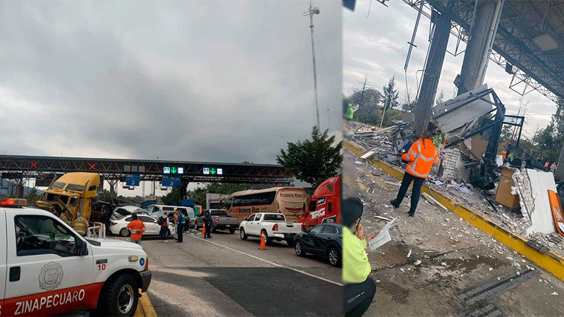 Accidente la autopista México-Guadalajara dejó ocho heridos