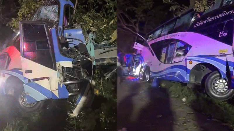 Accidente de autobús en Tailandia, deja saldo de 14 personas sin vida y 30 más heridas 