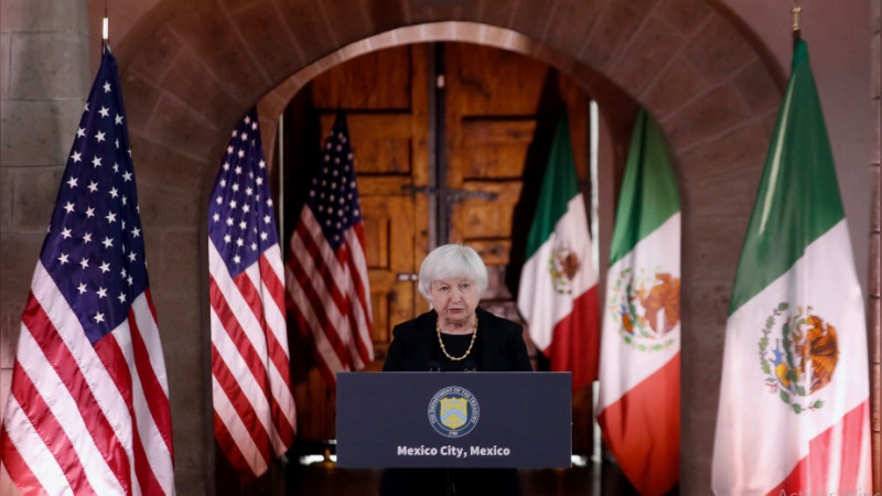 Secretaria del Tesoro de EEUU anuncia en México sanciones a 15 personas y dos empresas por tráfico de enervantes 