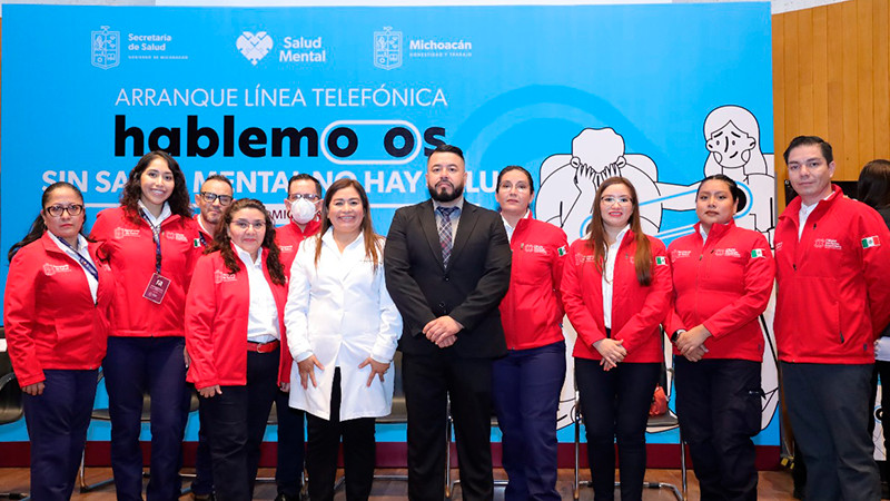 Salud Michoacán activa línea telefónica de emergencia para atención de la salud mental