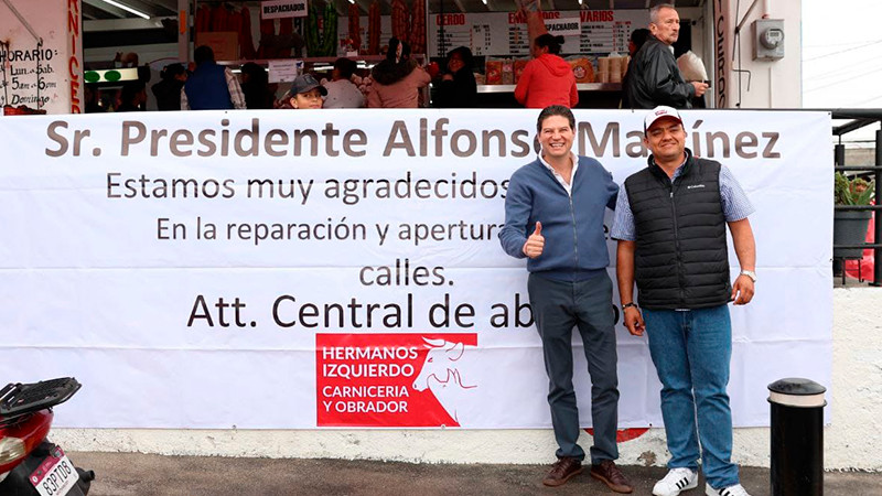 Alfonso Martínez supera en un 200% meta de intervención de calles en el Mercado de Abastos