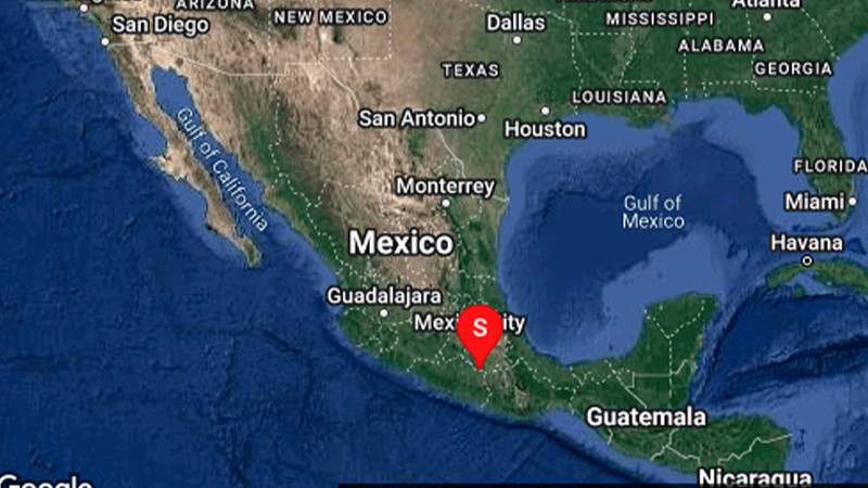 Se registra sismo preliminar de 5.7 con epicentro en Chiautla de Tapia, Puebla  