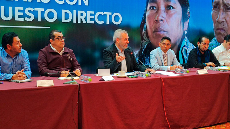 Los 36 autogobiernos de Michoacán podrán participar en el Faiespum 2024: Bedolla 