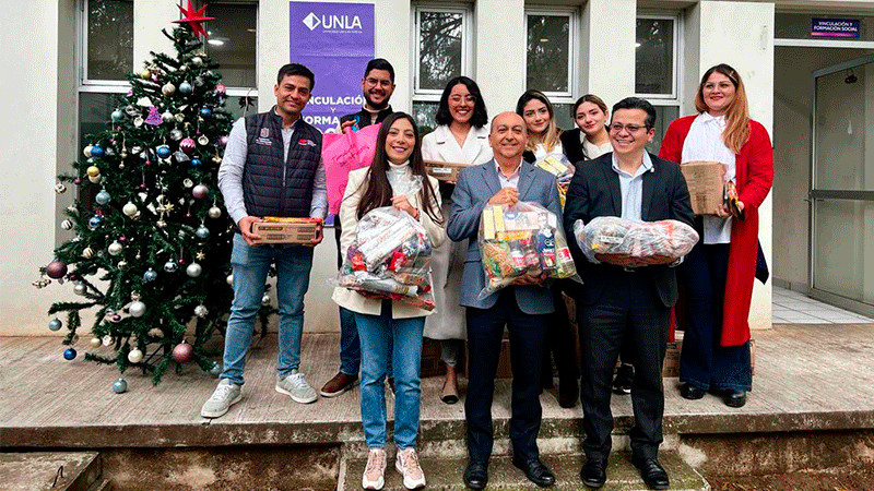 Instituciones de asistencia reciben donativo de alumnos Unla 