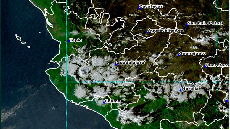 Chubascos con lluvias puntuales fuertes se prevén para esta noche en regiones de Michoacán 