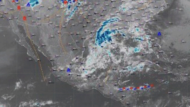 Se pronostican para esta noche intervalos de chubascos en el occidente, centro y sureste de México 