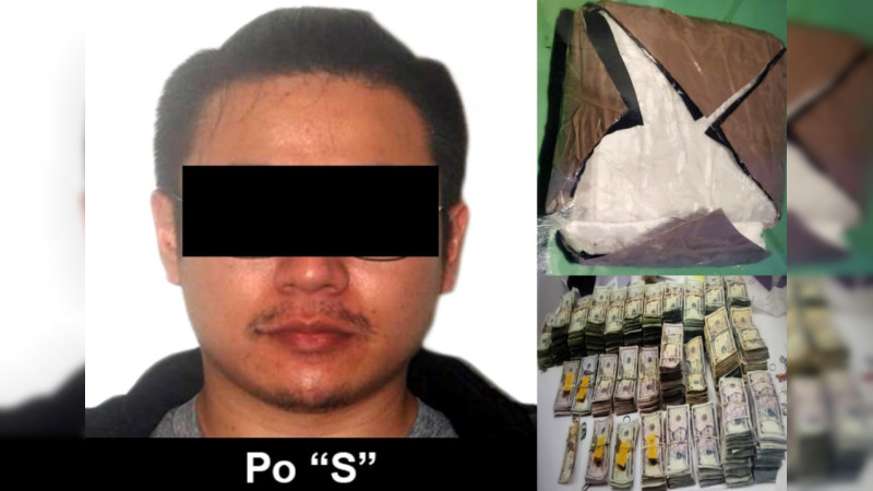 Chino detenido con medio kilo de cocaína y 170 mil dólares en CDMX, recibe 8 años de cárcel 